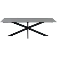 Dimehouse Eettafel Edin 170x90 Cm Marmerlook Grijs