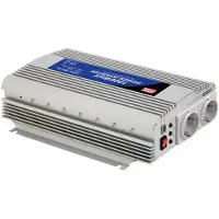 MEAN WELL - DC-AC INVERTER MET GEMODIFICEERDE SINUSGOLF - 1000 W - DUITS STOPCONTACT