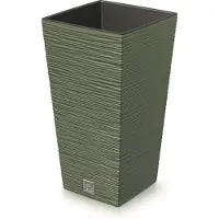 Prosperplast - Grote bloempot met inzet 11.4L - Grien - 20x20x38cm