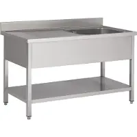CombiSteel 600 SPOELTAFEL BODEMSCHAP 1 RECHTS 1200 | 7333.0805