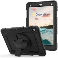 Casecentive Handstrap Pro Hardcase met handvat iPad Pro 10.5 / Air 10.5 (2019) zwart - 8720153790826
