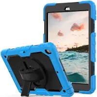 Casecentive Handstrap Pro Hardcase with handstrap iPad Pro 9.7 2015 blauw - 8720153794886