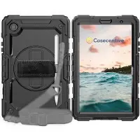 Casecentive Handstrap Pro Hardcase met handvat Galaxy Tab A7 Lite 8.7 2020 zwart - 8720153793803