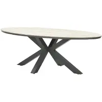 Garden Impressions Garden Impression Edison tuintafel 280 x 140 ovaal vironwood - |