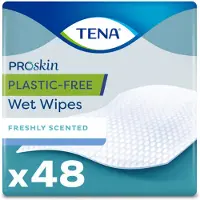 Tena Proskin Wet Wipes Plastic Free 32 X 20 Cm 48 Stuks