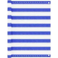 vidaXL Balkonscherm 90x500 cm HDPE blauw en wit