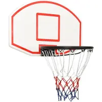 vidaXL Basketbalbord 71x45x2 cm polyetheen wit