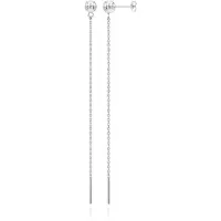 Cilla Jewels Zilverkleurige Ketting Oorbellen Dames van Edelstaal - 80mm