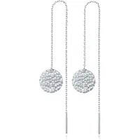 Cilla Jewels Oorhangers ketting Dames Zilverkleurig met Munt van Edelstaal