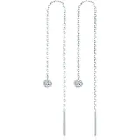 Cilla Jewels Zilverkleurige Dames Ketting Oorbellen met Zirkonia