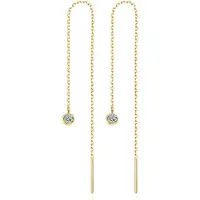 Cilla Jewels Goudkleurige Dames Ketting Oorbellen met Zirkonia