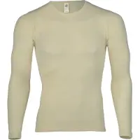 Engel - Unterhemd L/S - Merino-ondergoed 46/48, wit/grijs