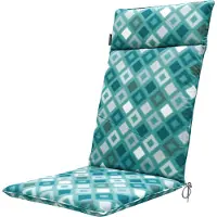 Madison Tuinkussen Grids Sea Blue Hoge Rug