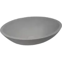 Best design New Stone waskom 52x38cm met klikwaste Solid Surface lava
