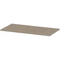 Ink Topdeck 45 Topblad T.b.v. Onderkast - 90x45x1,6cm - MFC - Ivoor Eiken - Badkamermeubels, Wastafelbladen - 8718835156459