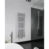 Instamat Inox Rechte Elektrische Radiator - 600W - 121x60,5cm - Geborsteld RVS - Verwarming, Radiatoren, Verticale Radiatoren