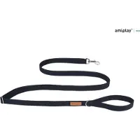 Amiplay Leiband verstelbaar Easy Fix Cotton zwart maat-M / 160-300x2cm