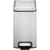 EKO - Stella Slim pedaalemmer 6 liter - Stainless steel - mat RVS - Prullenbak