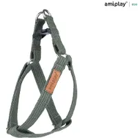 Amiplay Harnas verstelbaar Cotton khaki maat-S / 20-35x1,5cm