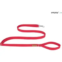 Amiplay Leiband verstelbaar Easy Fix Cotton rood maat-XL / 160-300x3cm