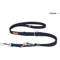 Amiplay Leiband verstelbaar 6 in 1 Cotton zwart maat-L / 100-200x2,5cm