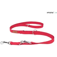 Amiplay Leiband verstelbaar 6 in 1 Cotton rood maat-L / 100-200x2,5cm