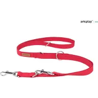 Amiplay Leiband verstelbaar 6 in 1 Cotton rood maat-S / 100-200x1,5cm