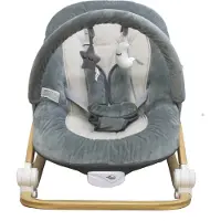 Bo Jungle - Schommelstoel en zitje in 1 - Wipstoel - Bouncer - Baby tot kleuter - Max. 18 kg - Muziek en vibratie functies - Rocker Pure White