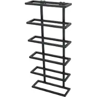 Jax Design Pinot Wandwijnrek - 6 flessen - Metaal - Zwart