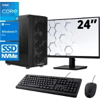Screenon Intel Compleet PC SET | Intel Core i5 | 16 GB DDR4 | 500 GB SSD + 24 Inch Monitor + Muis + Toetsenbord | Windows 11 Pro + WiFi & Bluetooth