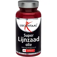 Lucovitaal 3x Super Lijnzaad Olie 1000 mg Omega 3-6-9 60 capsules