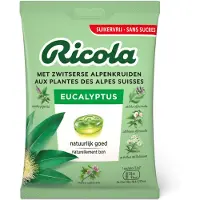 Ricola Keelpastilles Eucalyptus Suikervrij Zakje 75 gr