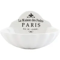 Clayre & Eef Zeepbakje Schelp 11*9*7 cm Wit Keramiek Rond La Maison