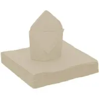My Dream Day feest servetten taupe/beige - 25x stuks - 40 x 40 cm - Feestservetten