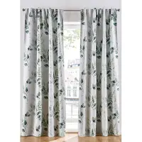 Bonprix Verduisterend gordijn met glanzende bloemenprint (1 stuk) maat H/B: 225/130 cm