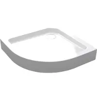 Best design Douchebak Opbouw Project Kwartrond 90x90x14 cm Hoogglans Wit