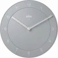 Braun BC06G - Wandklok - Analoog - Grijs