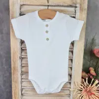 Babidu Romper 1111 | wit | korte mouw | 12 maanden | maat 80