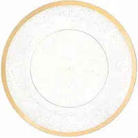 Decorline - 4 x Premium herbruikbare kunststof Onderbord Set -Glitter Goud- 33cm