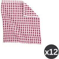 Tiseco Vaatdoek Home Studio Oman Red (Set van 6) - 32 x 35 cm