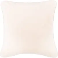 Tiseco HOME STUDIO - Kussen (gevuld) Fluweel - Vierkant - 60x60 cm - Wit