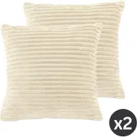 Tiseco Sierkussen Home Studio Ribble Ivory - 45 x 45 cm
