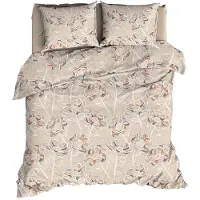 Satin d'or Dekbedovertrek Steffi Beige Satijn-200 x 200 / 220 cm | 2-Persoons