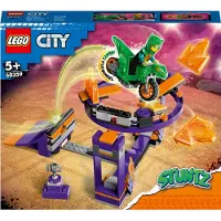 LEGO City Stuntz 60359 Vliegende Duik-uitdaging, 2-in-1 actieset met een zelfrijdende dinosaurus-motorfiets en een stuntrijder, een verjaardagscadeau voor kinderen, jongens en meisjes vanaf 5 jaar