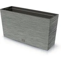 Prosperplast Furu Case Middle - Bloempot met inzet - Rechthoekig - 77x23,5x41cm (Beton/grijs)