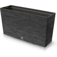 Prosperplast Furu Case Middle - Bloempot met inzet - Rechthoekig - 77x23,5x41cm - Antraciet