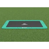 Magic Circle Pro Flat to the ground Trampoline Rechthoekig Groen 214x305 cm