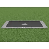 Magic Circle Pro Flat to the ground Trampoline Rechthoekig Grey 244x366 cm