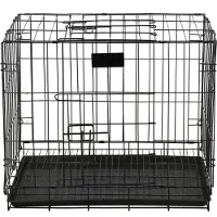 Springos Hondenbench - Bench - Hond / Kat - 60 x 42 x 50 cm - Zwart