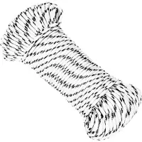 vidaXL Boottouw gevlochten 5 mmx250 m polyester wit